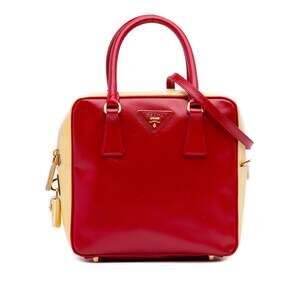 Prada Pyramid Top Handle Bag Vernice #221880P72B